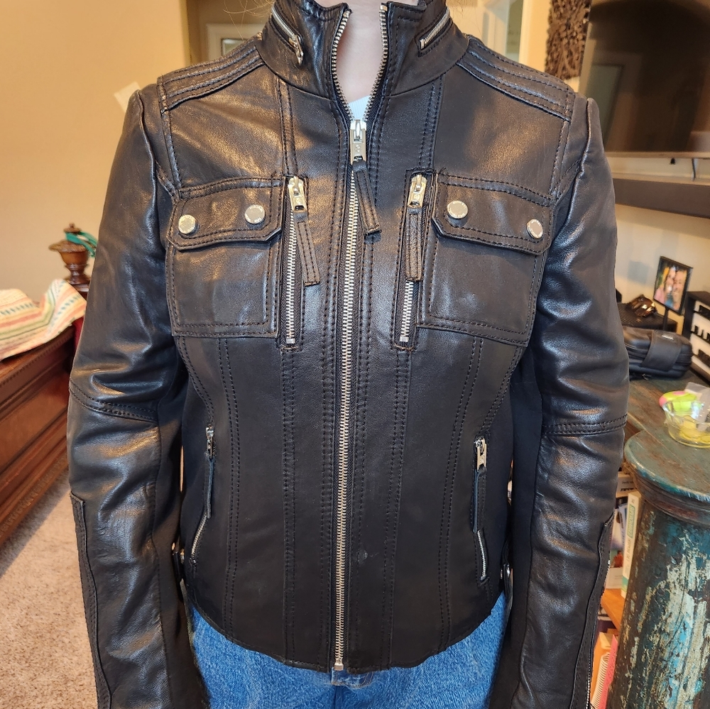 Leather jacket